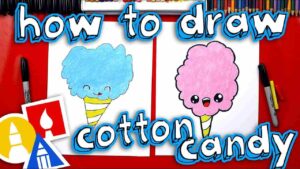 How to Draw Cotton Candy – Here We Go! Steps | TheReaderSea